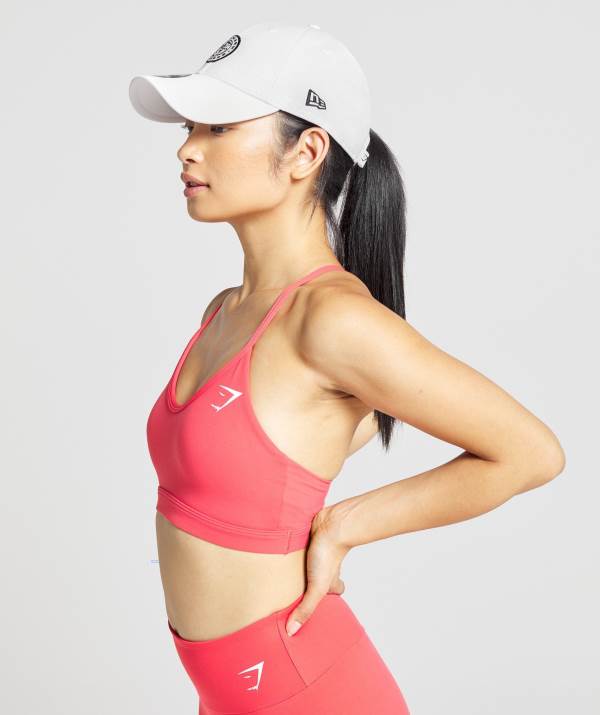 Panske Čiapky Gymshark New Era Legacy 9Forty Biele | AJ7603942
